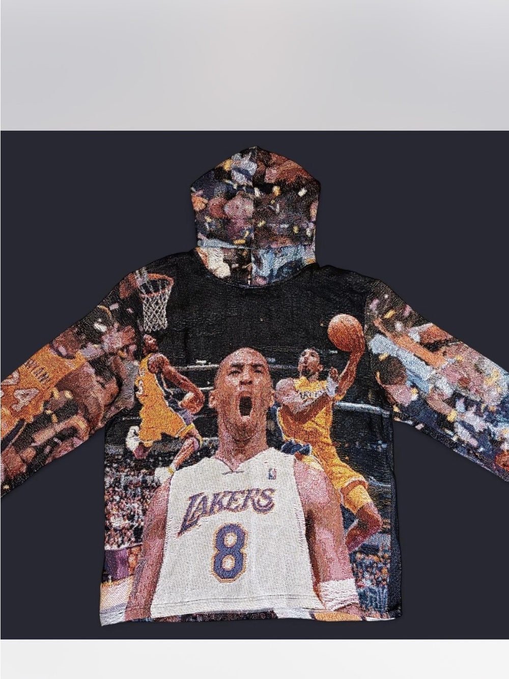 NWOT Kobe Bryant Tapestry Hoodie RARE Men’s S